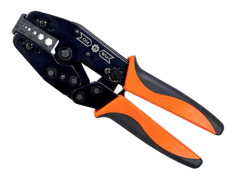 GIZWIZ RF Coax Ratchet Crimp Tool RG58 RG59 RG62 RG174 Fiber Optic .043" .068" .100" .137" .213" .255" G-H3G - Image 1